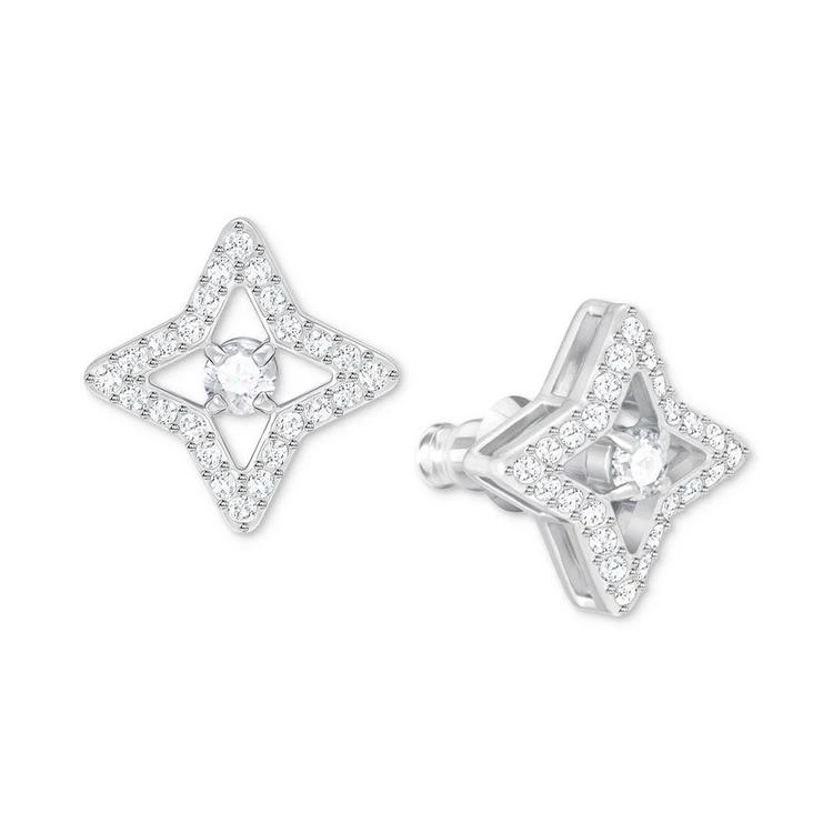 商品Swarovski|Silver-Tone Crystal Star Stud Earrings,价格¥591,第3张图片详细描述