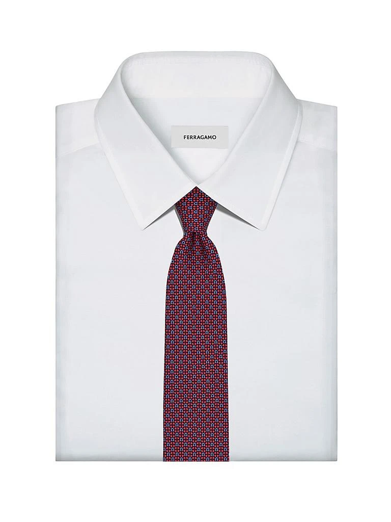 商品Salvatore Ferragamo|Ada Gancio Woven Silk Tie,价格¥1771,第2张图片详细描述