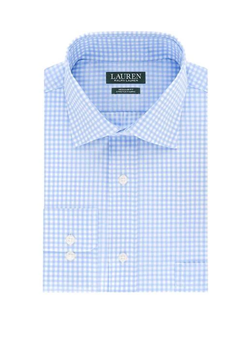 商品Ralph Lauren|Ralph Lauren Mens Regular Fit Ultraflex Wrinkle Free Stretch Dress Shirt,价格¥191,第1张图片