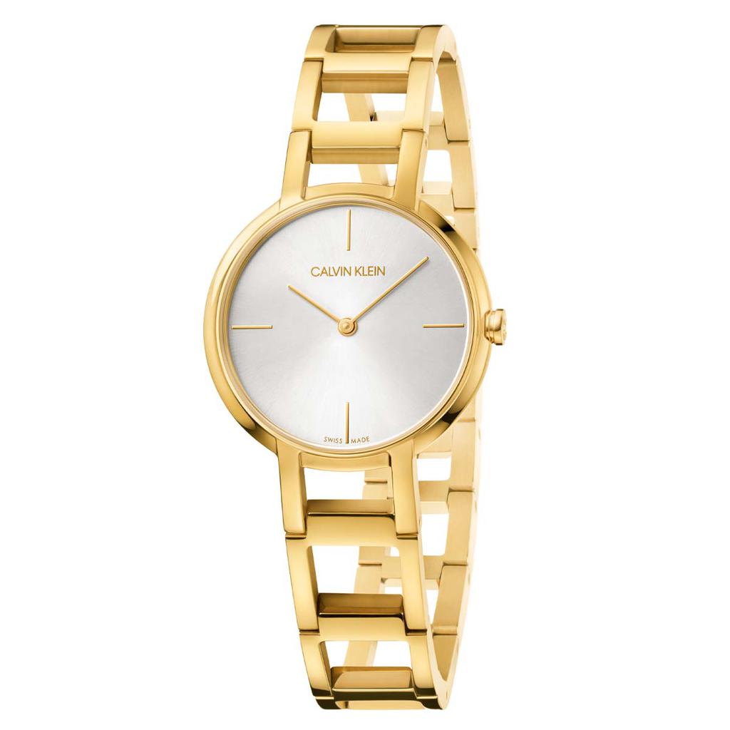 Calvin Klein Women's K8N23546 Cheers 32mm Silver Dial Stainless Steel Watch商品第1张图片规格展示