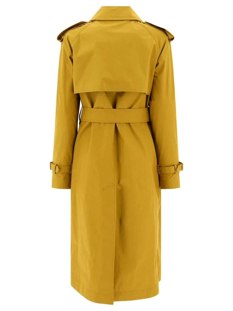 商品Burberry|Long Gabardine Trench Coat Coats Yellow,价格¥6331,第2张图片详细描述