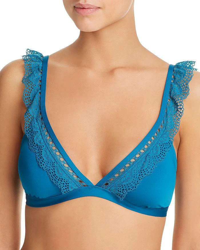 商品Laundry by Shelli Segal|Ruffled Bralette Bikini Top ,价格¥581,第1张图片