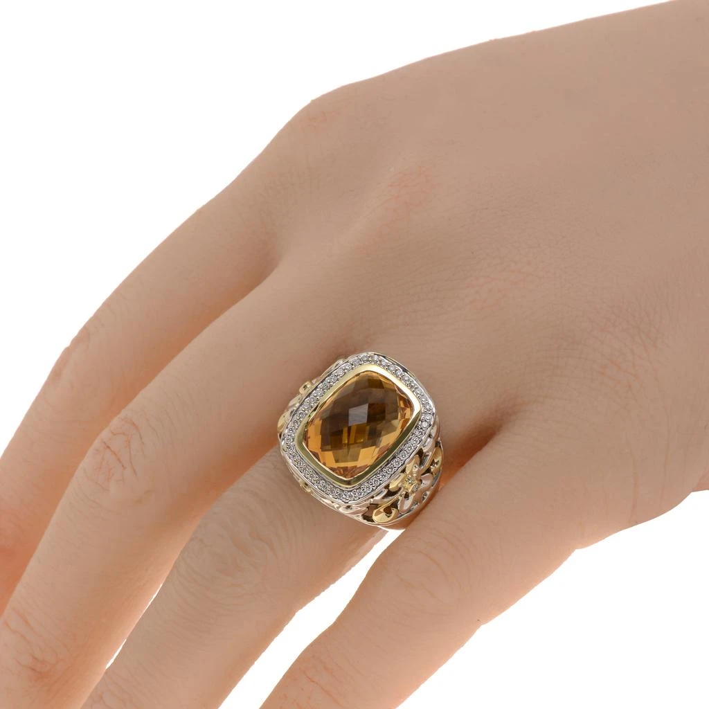 商品Charles Krypell|Charles Krypell Women's Sterling Silver and 18K Gold Ring,价格¥5232,第2张图片详细描述
