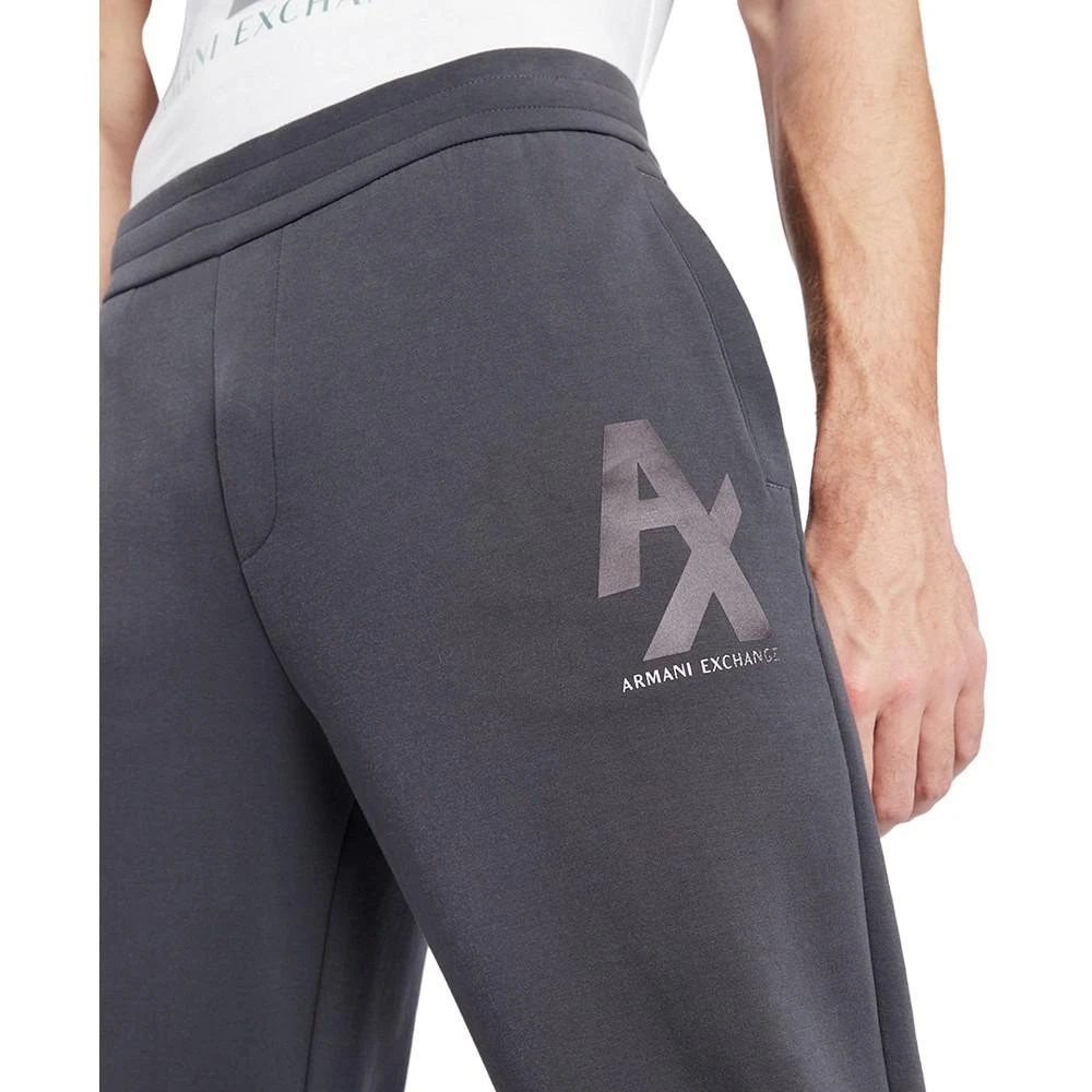 商品Armani Exchange|Men's Shiny Logo Drawstring Jogger Pants,价格¥682,第3张图片详细描述