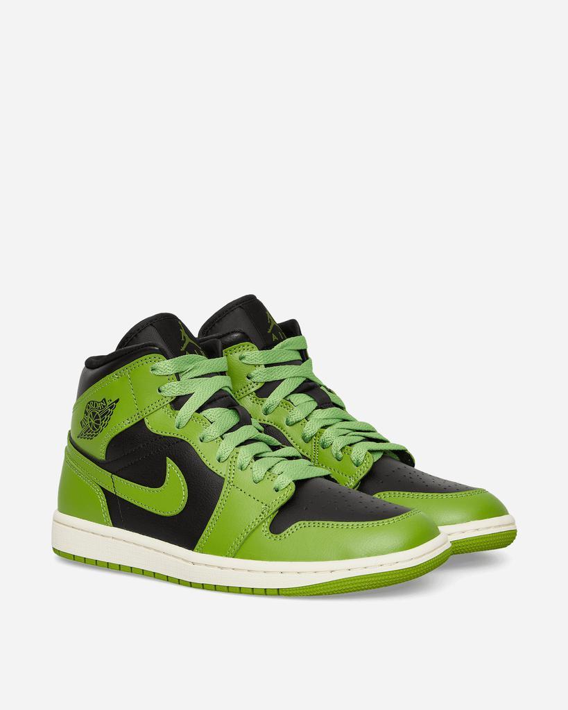 商品Jordan|WMNS Air Jordan 1 Mid Sneakers Black / Altitude Green,价格¥988,第5张图片详细描述