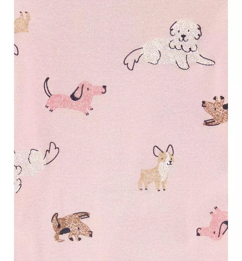 商品Carter's|Baby Girls Cotton Puppy Long-Sleeve Bodysuits, 4 Pack,价格¥221,第4张图片详细描述