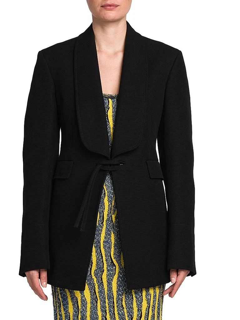 商品Bottega Veneta|Woven Tie-Front Jacket,价格¥23149,第3张图片详细描述