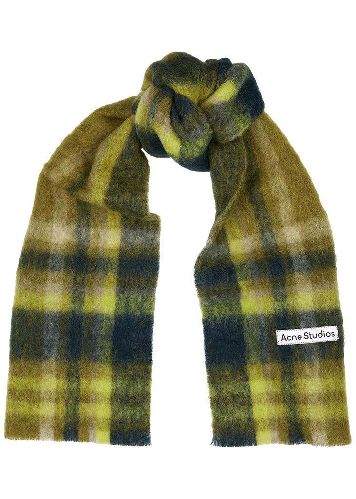 Vanna tartan alpaca-blend scarf商品第1张图片规格展示