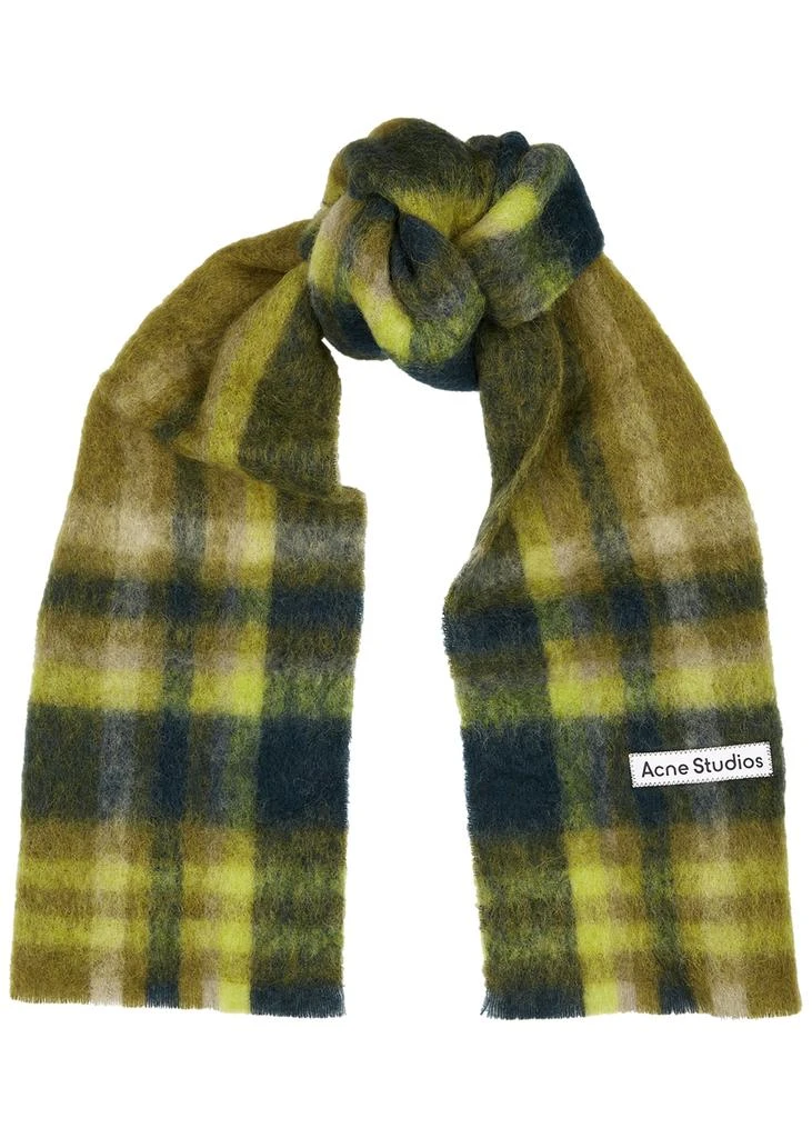 商品Acne Studios|Vanna tartan alpaca-blend scarf,价格¥1316,第1张图片