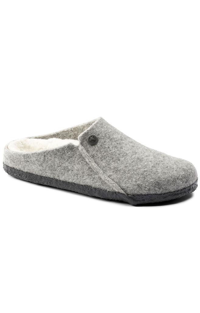 商品Birkenstock|(1015086) Zermatt Shearling Wool Felt Slippers - Light Grey,价格¥333,第4张图片详细描述