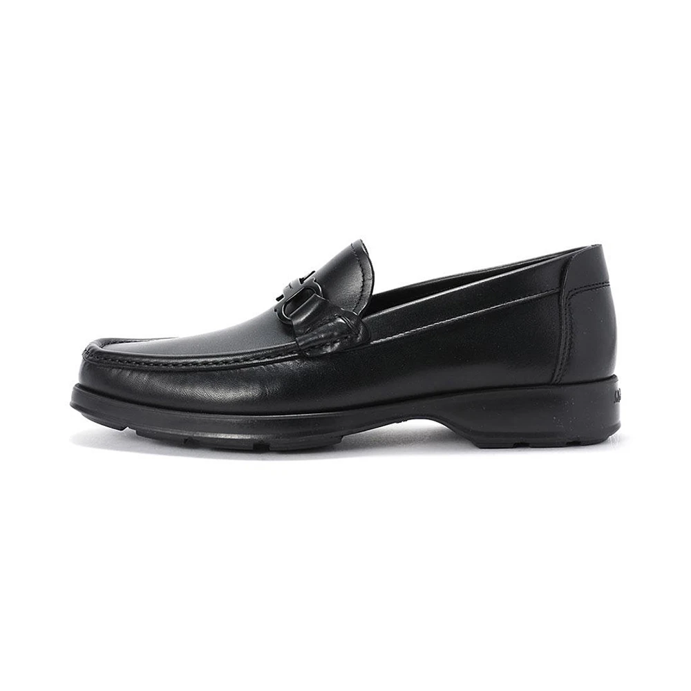 商品Salvatore Ferragamo|SALVATORE FERRAGAMO 男鞋黑色牛皮商务皮鞋 0585335,价格¥2623,第1张图片