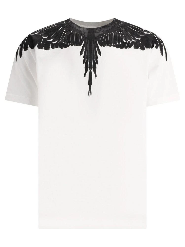 商品Marcelo Burlon|Marcelo Burlon County Of Milan Wings Printed Crewneck T-Shirt,价格¥1022,第1张图片