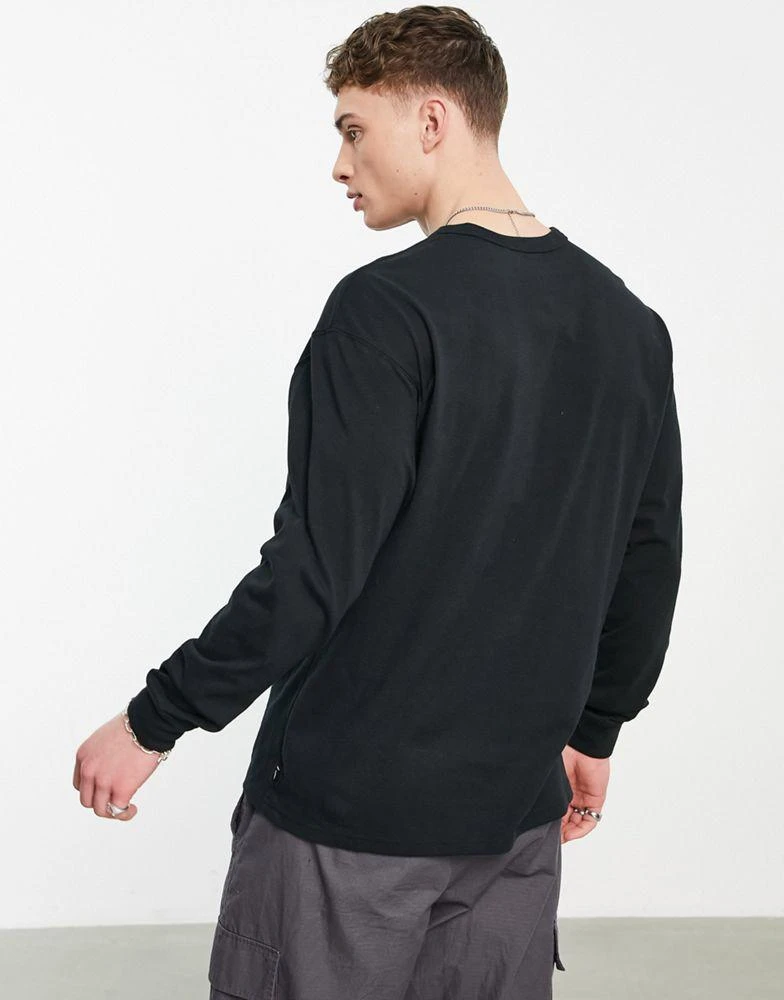 商品NIKE|Nike Premium Essentials oversized heavyweight long sleeve t-shirt in black,价格¥379,第2张图片详细描述