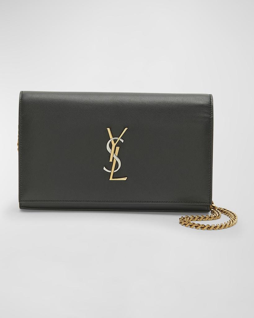 これで決まり！◇CASSANDRA ポーチ◇Saint Laurent Saint Laurent // Green Cassandra Leather Wallet On Chain