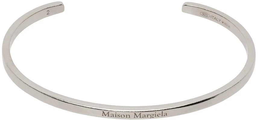 商品MAISON MARGIELA|Silver Logo Cuff Bracelet,价格¥2857,第1张图片