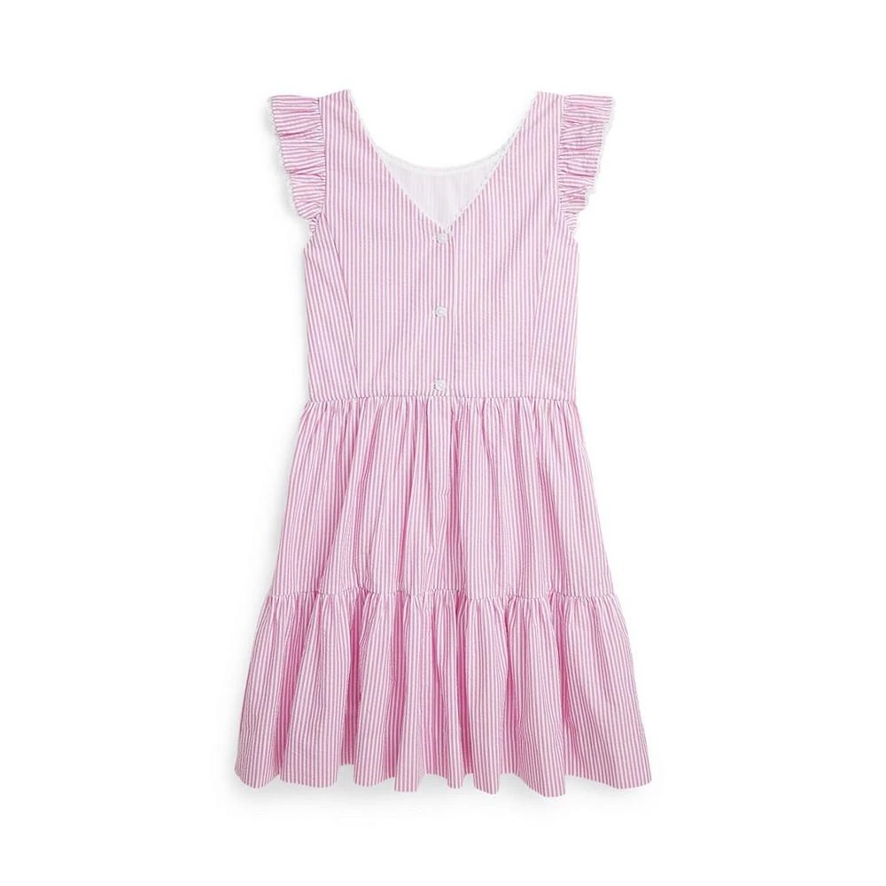 商品Ralph Lauren|Big Girls Striped Cotton Seersucker Dress,价格¥467,第2张图片详细描述