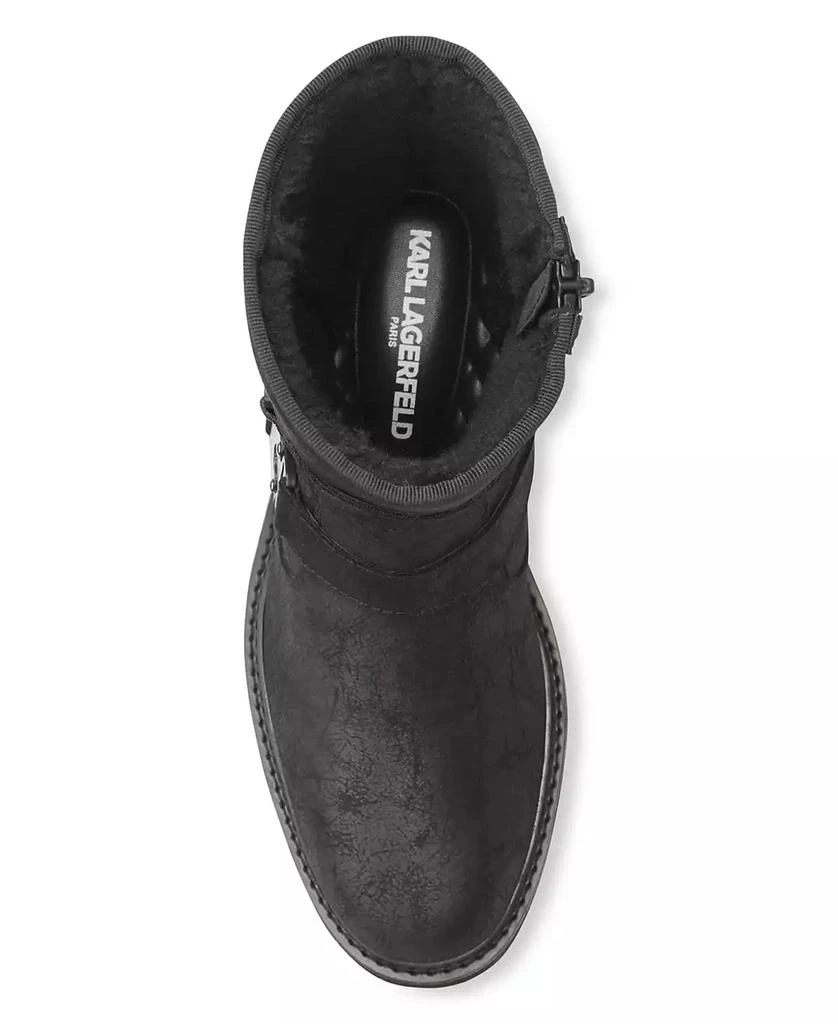 Karl Lagerfeld Men's Double Buckle Tire Tread Sole Boot 商品