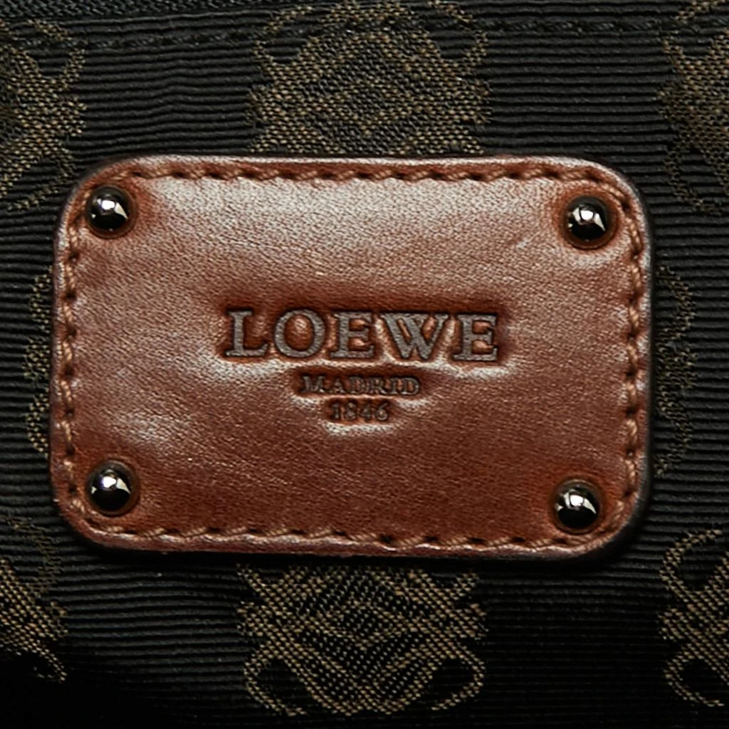 Loewe Brown Leather Amazona Satchel 商品