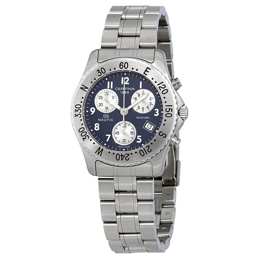 商品Certina|DS Nautic Blue Dial Men's Chronograph Watch C542.7118.42.52,价格¥1470,第1张图片