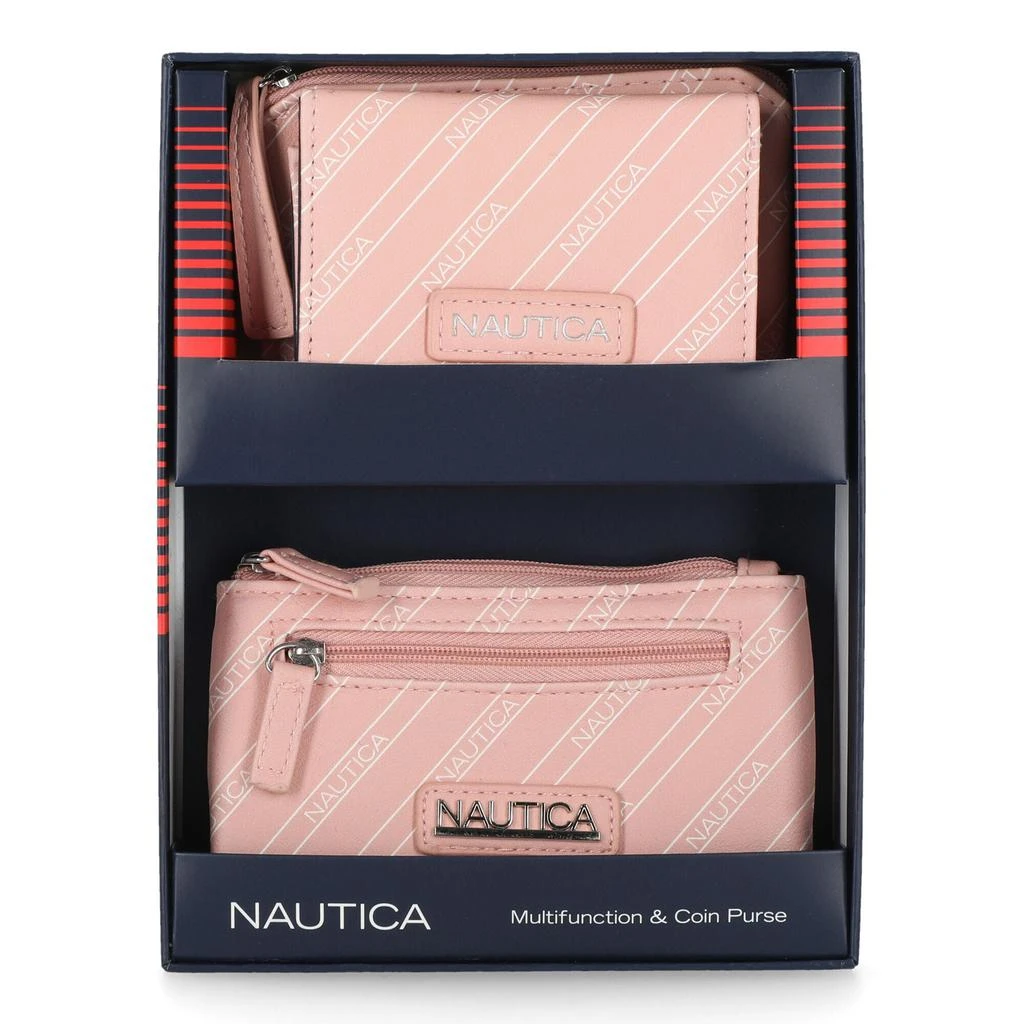 商品Nautica|Nautica Mini Wallet And Coin Purse Box Set,价格¥145,第1张图片