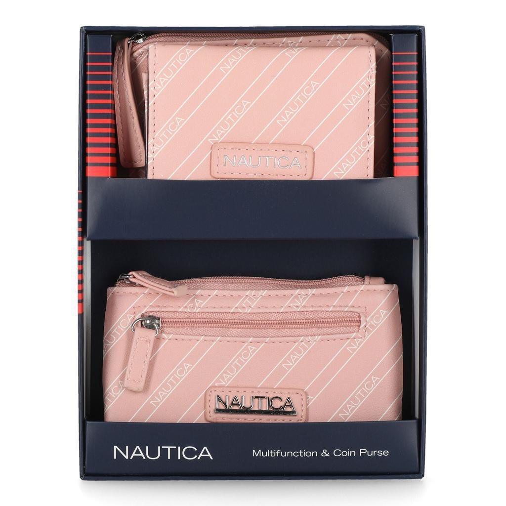 商品Nautica|Nautica Mini Wallet And Coin Purse Box Set,价格¥131,第1张图片