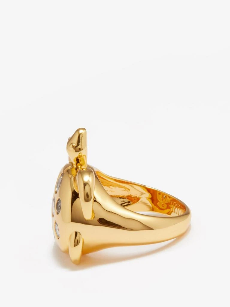 商品Timeless Pearly|Turtle crystal & gold-plated ring,价格¥1972,第5张图片详细描述