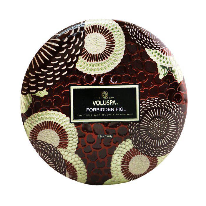 商品Voluspa|Voluspa 三烛芯装饰罐香薰蜡烛 - 禁忌无花果 340g/12oz,价格¥240,第4张图片详细描述