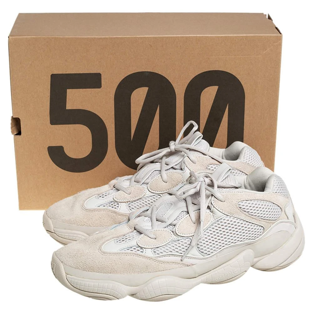 Yeezy x Adidas Off White Mesh and Suede 500 Blush Sneakers Size 48 商品
