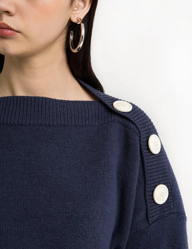 商品Pixie Market|Button Navy Knit Sweater,价格¥962,第3张图片详细描述