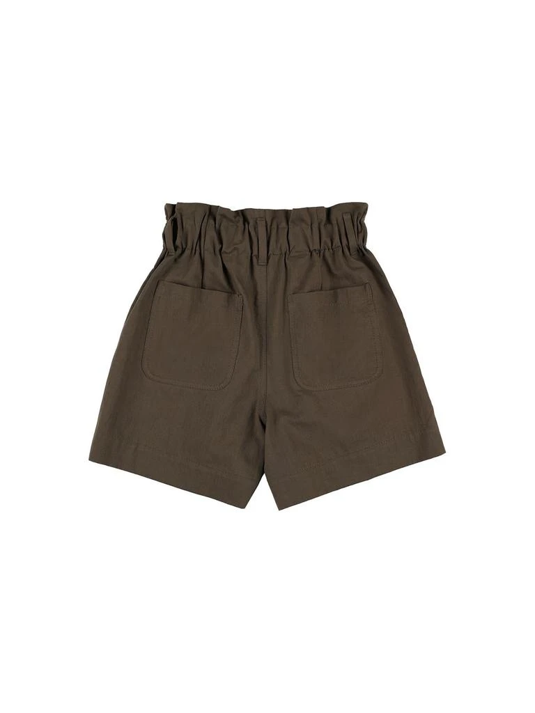 商品Brunello Cucinelli|Paper Bag Waist Cotton Blend Shorts,价格¥832,第2张图片详细描述