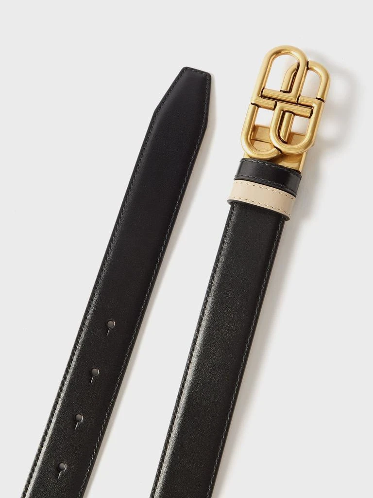 商品Balenciaga|BB-logo reversible leather belt,价格¥3764,第2张图片详细描述