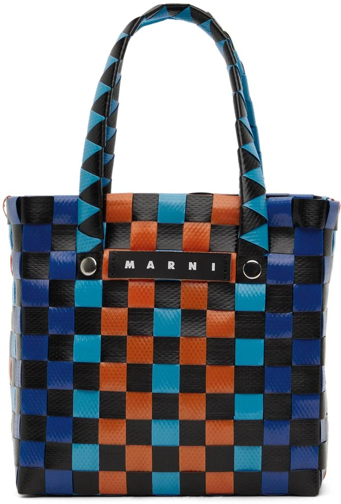 商品Marni|Kids Blue & Orange Micro Basket Tote,价格¥546,第1张图片