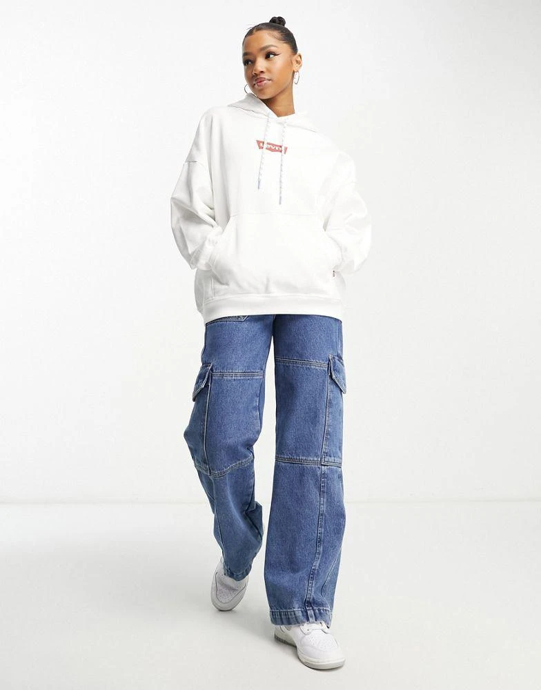 商品Levi's|Levi's logo caravan hoodie in white,价格¥750,第4张图片详细描述