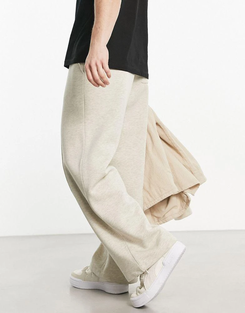 商品ASOS|ASOS DESIGN straight leg jogger with pintucks in off white,价格¥276,第3张图片详细描述