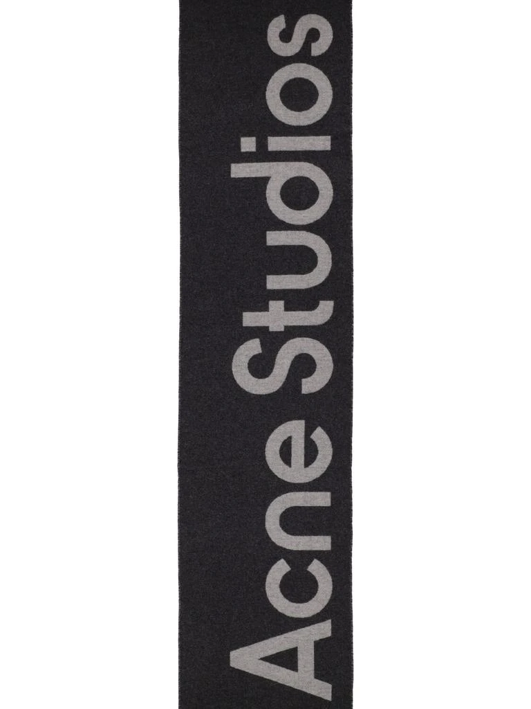 商品Acne Studios|Toronty Contrast Logo Wool Blend Scarf,价格¥2141,第2张图片详细描述