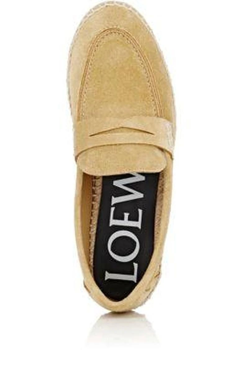 商品Loewe|Suede Penny Loafer Espadrilles,价格¥3646,第4张图片详细描述