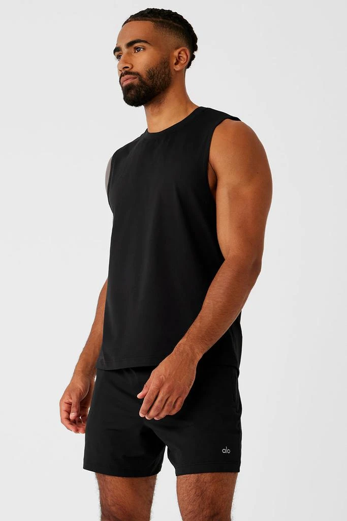 商品Alo|Conquer Muscle Tank - Black,价格¥446,第3张图片详细描述