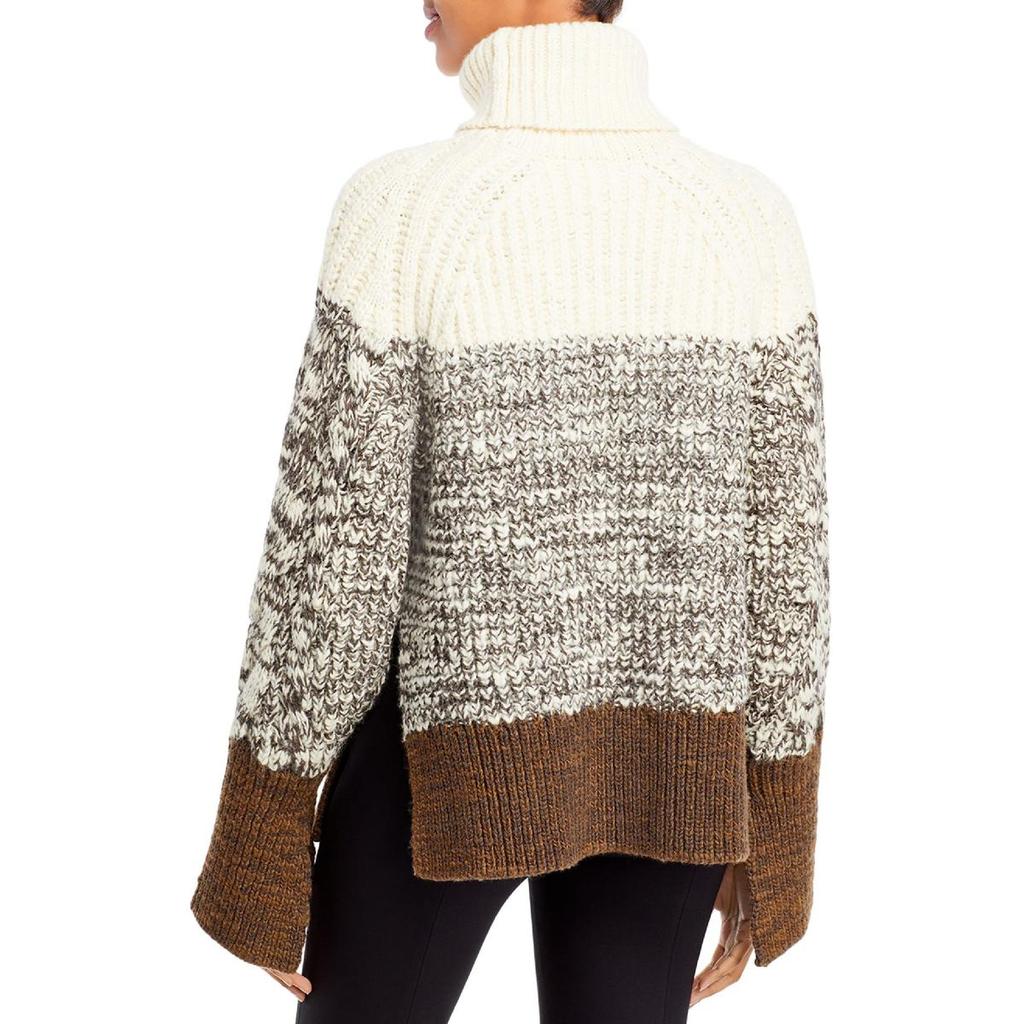 Womens Wool Knit Turtleneck Sweater商品第2张图片规格展示