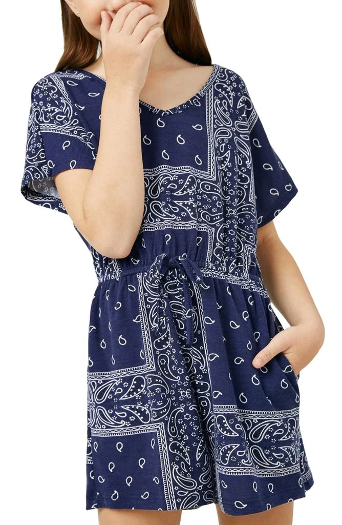 商品Hayden Girls|Kids' Bandanna Print Short Sleeve Romper,价格¥75,第5张图片详细描述