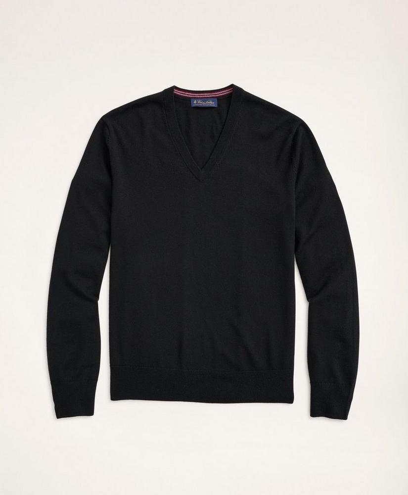 Merino Wool V-Neck Sweater商品第1张图片规格展示