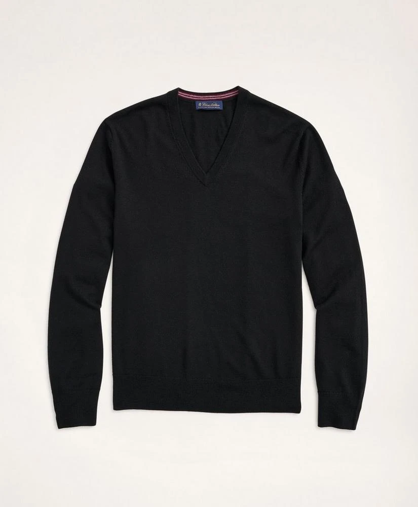 商品Brooks Brothers|Merino Wool V-Neck Sweater,价格¥533,第1张图片