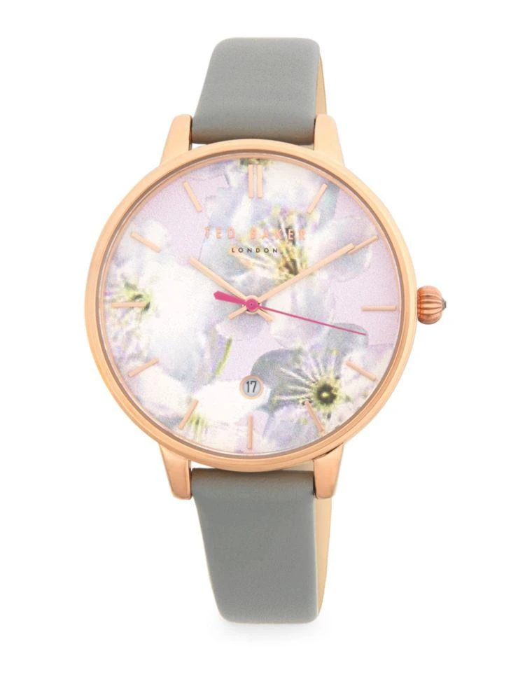 商品Ted Baker London|Kate 花朵真皮腕表,价格¥447,第1张图片