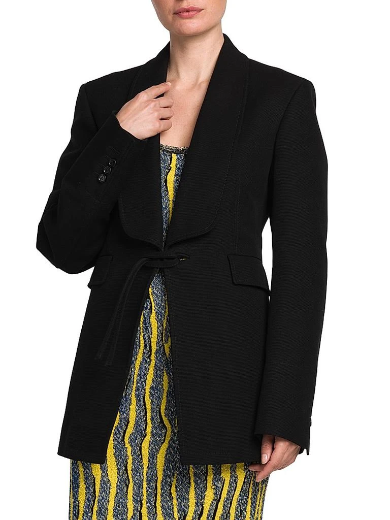 商品Bottega Veneta|Woven Tie-Front Jacket,价格¥23149,第4张图片详细描述