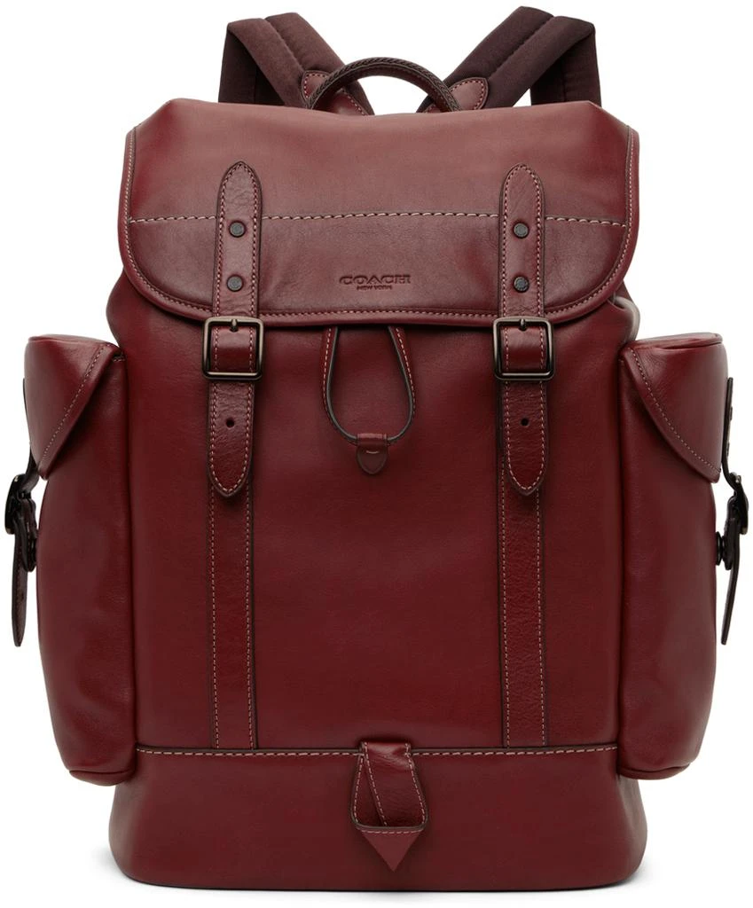 商品Coach|Burgundy Hitch Backpack,价格¥3425,第1张图片