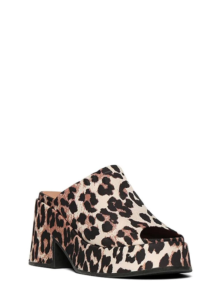 商品Ganni|95mm Retro Printed Canvas Mules,价格¥909,第2张图片详细描述