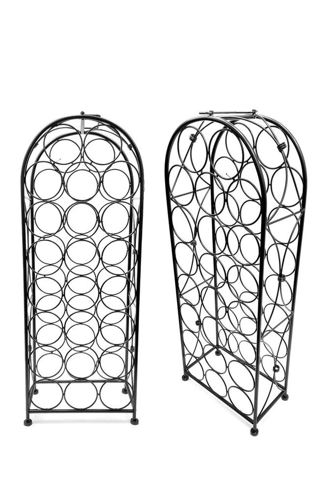 商品SORBUS|Black 23 Bottle Bordeaux Chateau Wine Rack,价格¥527,第3张图片详细描述