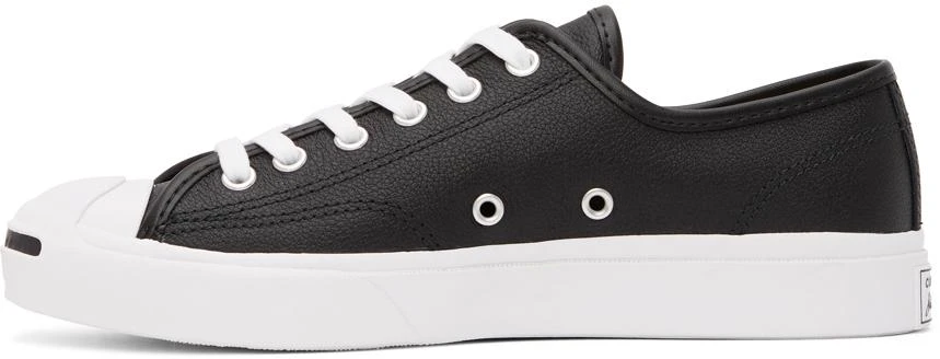 商品Converse|Black Leather Jack Purcell OX Sneakers,价格¥333,第3张图片详细描述