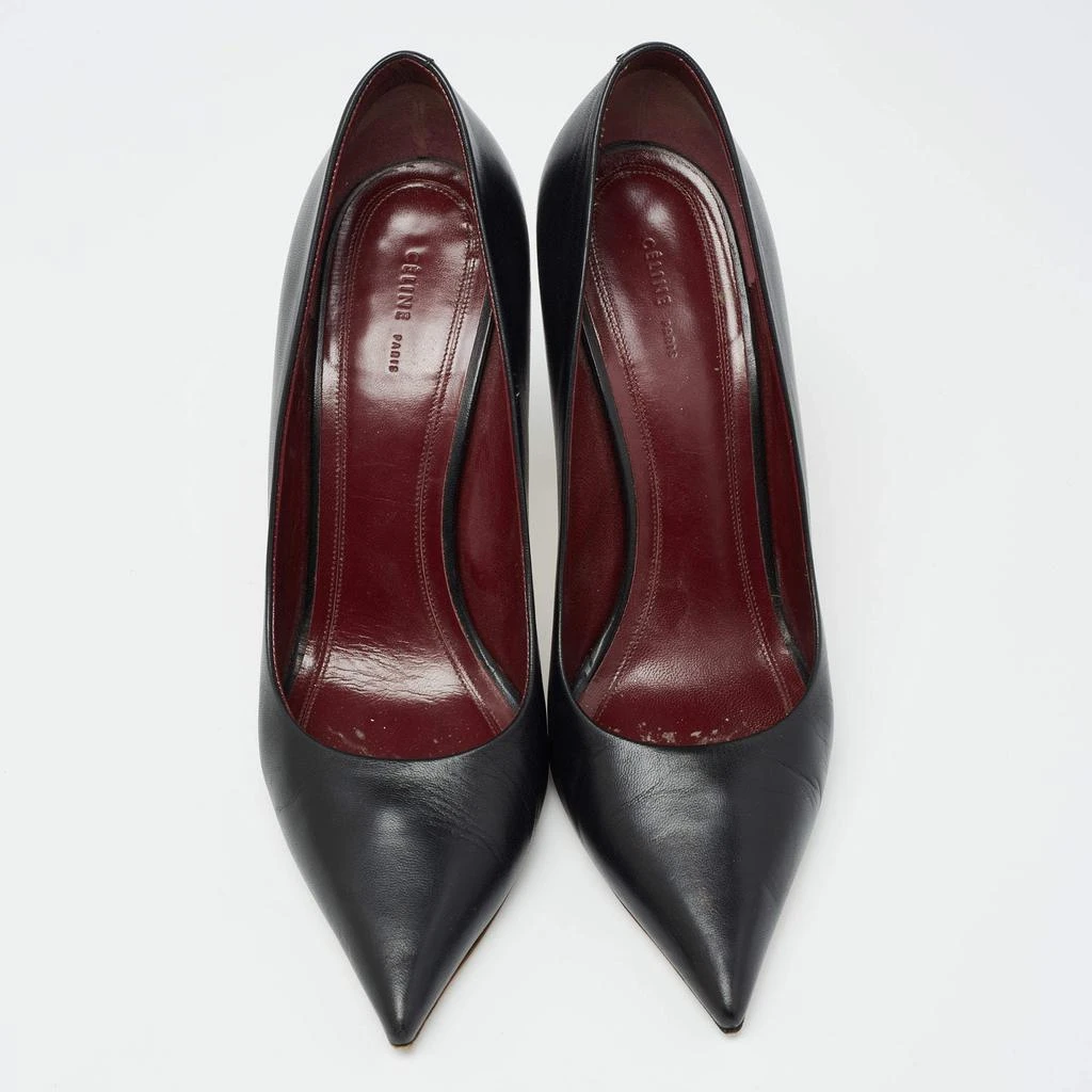 商品[二手商品] Celine|Celine Black Leather Pointed-Toe Pumps Size 38,价格¥2437,第3张图片详细描述