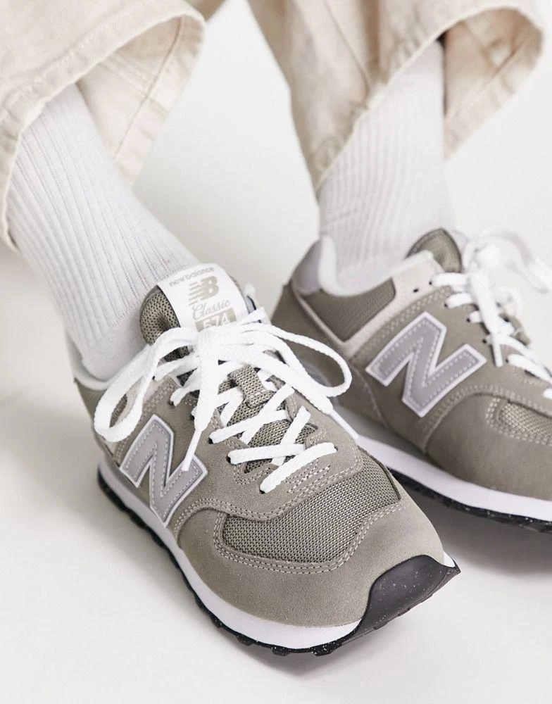 商品New Balance|New Balance 574 sneakers in grey and white,价格¥992,第2张图片详细描述