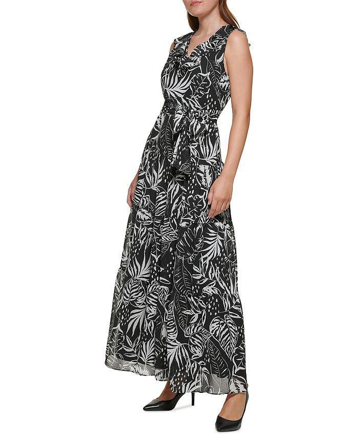 商品Karl Lagerfeld Paris|Ruffled Tiered Maxi Dress,价格¥392,第5张图片详细描述
